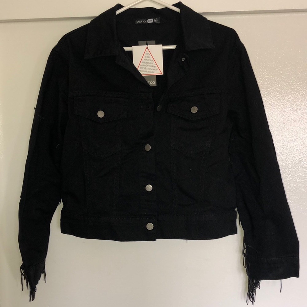 BOOHOO FRINGE JACKET